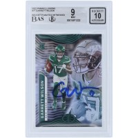 Garrett Wilson New York Jets Autographed 2022 Panini Illusions #77 Beckett Fanatics Witnessed Authenticated 9/10 Rookie Card