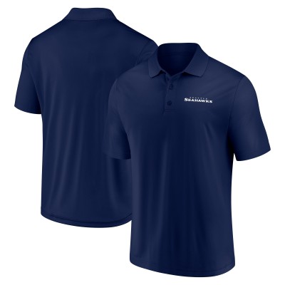 Seattle Seahawks Fanatics College Navy Push Back Polo