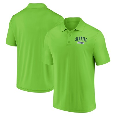 Seattle Seahawks Fanatics Neon Green Push Back Polo