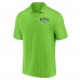 Seattle Seahawks Fanatics Neon Green Push Back Polo