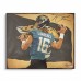 Trevor Lawrence Jacksonville Jaguars Autographed Fanatics Authentic Stretched 20 x 24 Canvas Giclee Print - Art by Brian Konnick