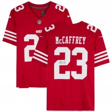Christian McCaffrey San Francisco 49ers Autographed Fanatics Authentic Scarlet Nike Limited Jersey