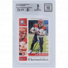 Joe Burrow Cincinnati Bengals Autographed 2020 Panini Chronicles #19 Beckett Fanatics Witnessed Authenticated 9/10 Rookie Card - 9.5,8.5,9,9.5 Subgrades