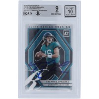Trevor Lawrence Jacksonville Jaguars Autographed 2021 Panini Donruss Optic Elite Series #ESR-1 Beckett Fanatics Witnessed Authenticated 9/10 Rookie Card
