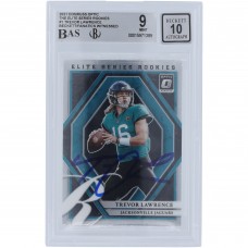 Trevor Lawrence Jacksonville Jaguars Autographed 2021 Panini Donruss Optic Elite Series #ESR-1 Beckett Fanatics Witnessed Authenticated 9/10 Rookie Card
