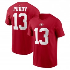 Футболка Brock Purdy San Francisco 49ers Nike Player Name & Number - Scarlet