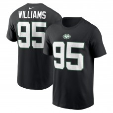 Футболка Quinnen Williams New York Jets Nike Player Name & Number - Black Футболка Quinnen Williams New York Jets Nike Player Name & Number - Black