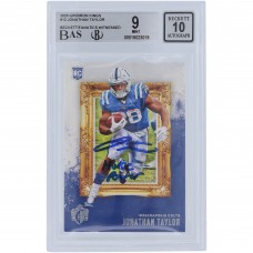 Jonathan Taylor Indianapolis Colts Autographed 2020 Panini Gridiron Kings #GK-12 Beckett Fanatics Witnessed Authenticated 9/10 Rookie Card with Horse Power Inscription