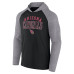 Футболка Arizona Cardinals Fanatics Heather Gray/Black Be Legendary Transitional Raglan Long Sleeve Hooded