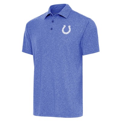 Indianapolis Colts Antigua Heather Royal Par Polo
