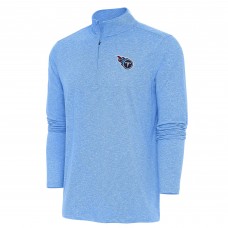 Кофта на короткой молнии Tennessee Titans Antigua Hunk - Heather Light Blue