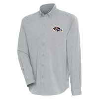 Рубашка Baltimore Ravens Antigua Compression Tri-Blend - Heather Gray/White
