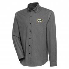 Рубашка Green Bay Packers Antigua Compression Tri-Blend - Black/White