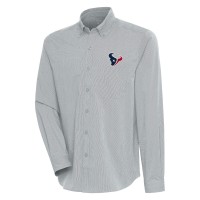 Рубашка Houston Texans Antigua Compression Tri-Blend - Heather Gray/White