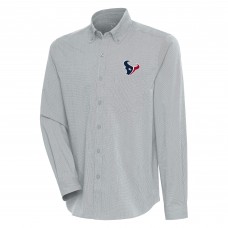 Рубашка Houston Texans Antigua Compression Tri-Blend - Heather Gray/White