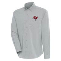Рубашка Tampa Bay Buccaneers Antigua Compression Tri-Blend - Heather Gray/White