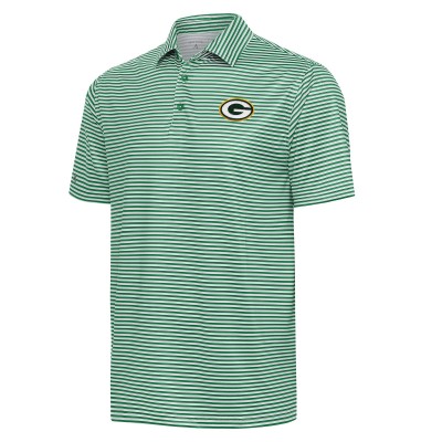 Green Bay Packers Antigua Green/White Skills Polo