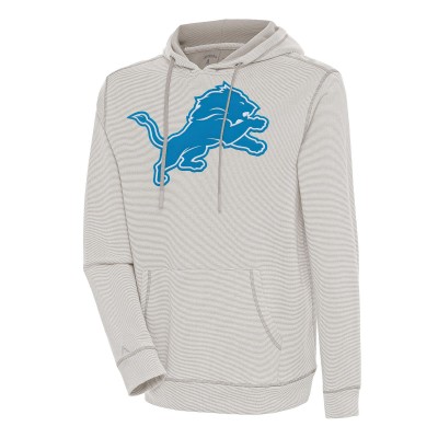 Толстовка Detroit Lions Antigua Axe Bunker Tri-Blend - Oatmeal/White