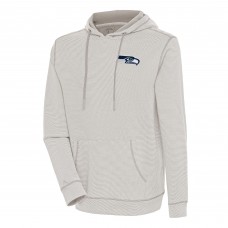 Толстовка Seattle Seahawks Antigua Axe Bunker Tri-Blend - Oatmeal/White