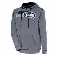 Толстовка Seattle Seahawks Antigua Axe Bunker Tri-Blend - College Navy/White