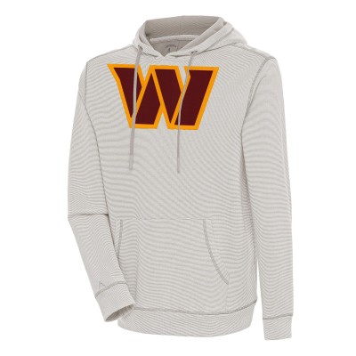 Толстовка Washington Commanders Antigua Axe Bunker Tri-Blend - Oatmeal/White