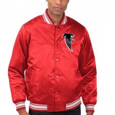 Куртка на кнопках Atlanta Falcons Starter Locker Room Satin Varsity - Red
