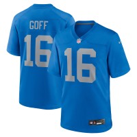 Jared Goff Detroit Lions Nike Alternate Game Jersey - Blue