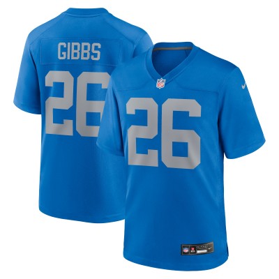 Джерси Jahmyr Gibbs Detroit Lions Nike Alternate - Blue