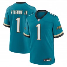 Игровая джерси Travis Etienne Jr Jacksonville Jaguars Nike Prowler Throwback Player Game - Teal