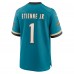 Игровая джерси Travis Etienne Jr Jacksonville Jaguars Nike Prowler Throwback Player Game - Teal