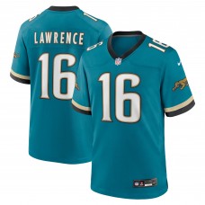 Игровая джерси Trevor Lawrence Jacksonville Jaguars Nike Prowler Throwback Player Game - Teal