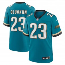 Игровая джерси Foye Oluokun Jacksonville Jaguars Nike Prowler Throwback Player Game - Teal