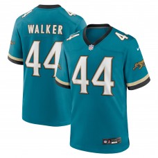 Игровая джерси Travon Walker Jacksonville Jaguars Nike Prowler Throwback Player Game - Teal