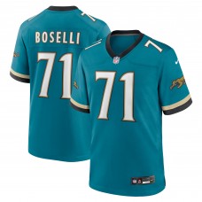 Игровая джерси Tony Boselli Jacksonville Jaguars Nike Prowler Throwback Retired Player Game - Teal