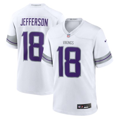 Игровая джерси Justin Jefferson Minnesota Vikings Nike Alternate Game Player - White