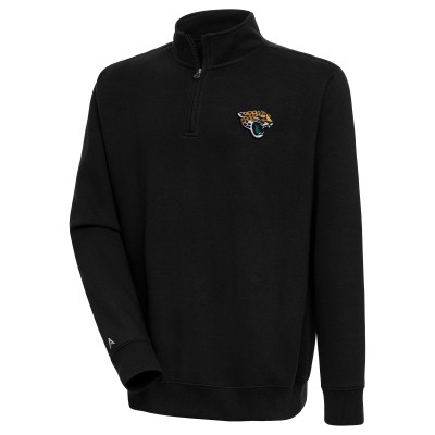 Кофта на короткой молнии Jacksonville Jaguars Antigua Victory - Black
