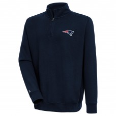Кофта на короткой молнии New England Patriots Antigua Victory - Navy