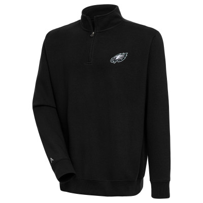 Кофта на короткой молнии Philadelphia Eagles Antigua Victory - Black