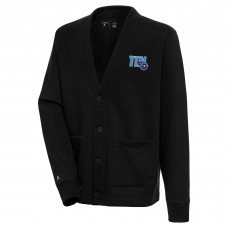 Tennessee Titans Antigua Victory Button-Up Cardigan - Black