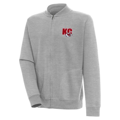 Кофта на молнии Kansas City Chiefs Antigua Victory - Heather Gray