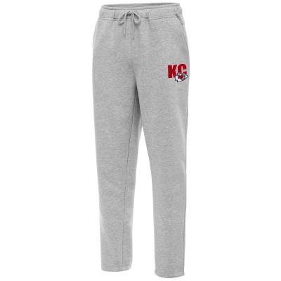 Kansas City Chiefs Antigua Heather Gray Victory Sweatpants