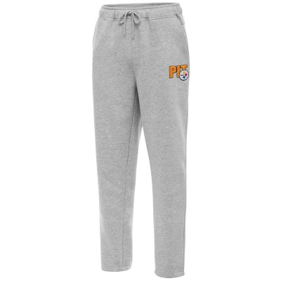 Pittsburgh Steelers Antigua Heather Gray Victory Sweatpants