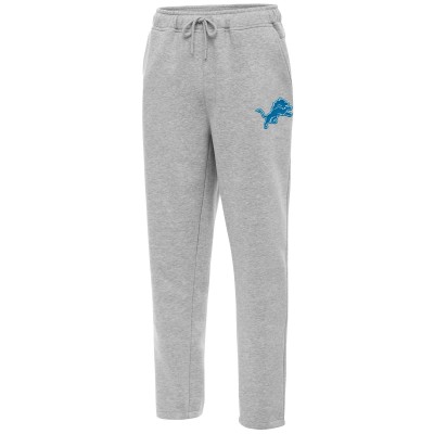 Detroit Lions Antigua Heather Gray Victory Sweatpants