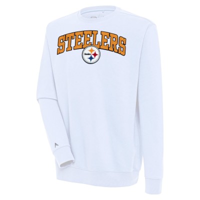 Кофта Pittsburgh Steelers Antigua White Victory Chenille