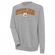 Кофта Pittsburgh Steelers Antigua Victory Chenille - Heather Gray
