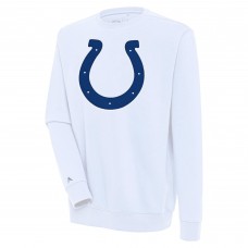 Indianapolis Colts Antigua White Victory Pullover Sweatshirt