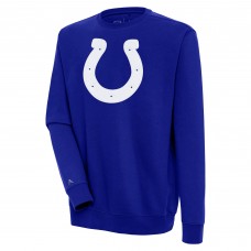 Indianapolis Colts Antigua Royal Victory Pullover Sweatshirt