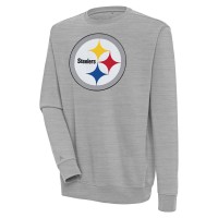 Кофта Pittsburgh Steelers Antigua Heather Gray Victory