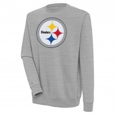 Кофта Pittsburgh Steelers Antigua Heather Gray Victory
