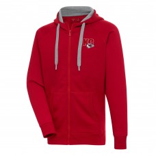 Kansas City Chiefs Antigua Red Victory Full-Zip Hoodie